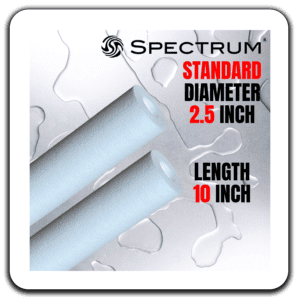 PWS square spectrum trudepth standard cartridge filters 2 5 diam 10inch
