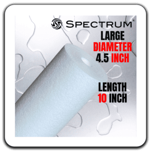 PWS square spectrum trudepth standard cartridge filters 4 5 diam 10inch