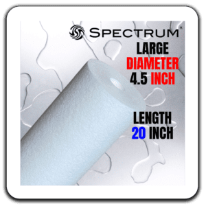 PWS square spectrum trudepth standard cartridge filters 4 5 diam 20inch